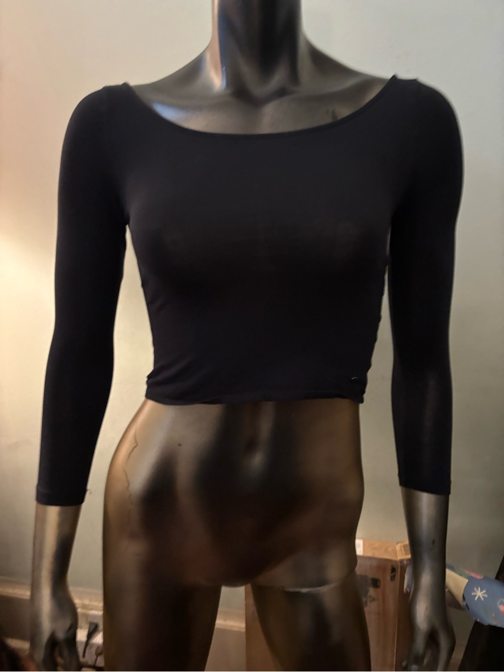 American eagle outfitters Women's Long Sleeve Crop Top with a lace back